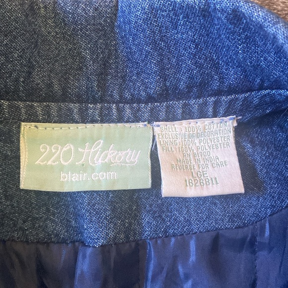 SOLD 220 Hickory Vintage Western Jean Denim Jacket Size Large - Picture 2 of 10